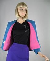 Chic Teal Tweed Vintage 60s Boxy Jacket