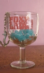 Foxy Lady Vintage 70s Beer Glass Goblet