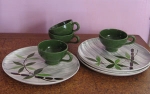Organic Modern Vintage 50s Dish & Cup Set