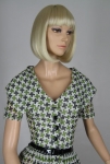 Nice Vintage 50s New York Designer Geometric Print Dress 05.jpg