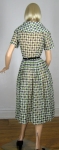 Nice Vintage 50s New York Designer Geometric Print Dress 07.jpg