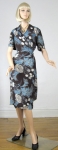 Luscious Vintage 40s Silky Rayon Wrap Dress