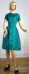 Opulent Vintage 60s Brocade Dress