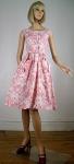 Pink Vintage 50s Big Pocket Detailed Dress