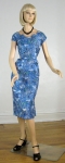 Bold Splatter Print Vintage 50s Cotton Dress