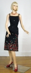 Cherry Novelty Print Vintage 70s Malia Sun Dress
