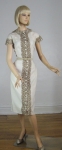 Samuel Winston Vintage 50s Peek-a-Boo Madeira Dress