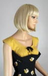 Sexy Shelf Bust Vintage 50s Novelty Print Dress