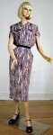 Silky Cool Rayon Vintage 40s Dress