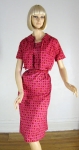 Fab Hot Pink Vintage 50s Dress and Bolero