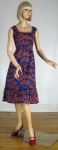 Adorable Vintage 70s Malia Apple Print Dress