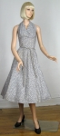 Sweet Vintage 50s Tiny Floral Halter Dress 02.jpg