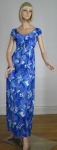 Splashy Sirena Vintage 60s Resort Maxi Dress