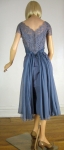 Beautiful Terry Allen Vintage 50 Powder Blue Silk Wiggle Dress 05.jpg