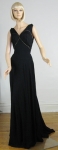 High Drama Vintage 30s Fringed Evening Gown