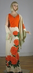 Amazing Vintage 70s Alfred Shaheen Hawaiian Dress