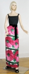Gorgeous Seymour Paisin Floral Vintage 70s Gown 