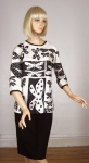Butterfly Print Vintage 60s Vera Silk Blouse Top