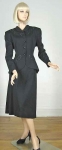 Glamorous Vintage 50s Beaded Gaberdine Suit