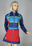 Amazeballs Vintage 90s Color Block Jacket and Skirt
