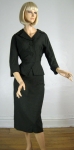 Sleek Vintage 50s  Detailed Day Suit