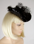 Dramatic Vintage 50s Sequined Percher Hat 02.jpg