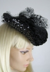 Dramatic Vintage 50s Sequined Percher Hat 03.jpg