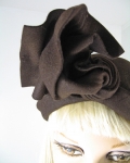 Very Sculptural Vintage 40/50s Brown Hat 03.jpg