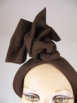 Very Sculptural Vintage 40/50s Brown Hat 04.jpg