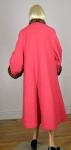 Pinky Coral Vintage 40s/50s Swing Coat Fur Ascot 06.jpg
