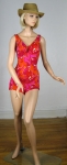 Hot Psychedelic Vintage 60s Cole of CA Swimsuit