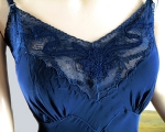 Rayon Lace Vintage 50s Navy Full Slip 03.jpg